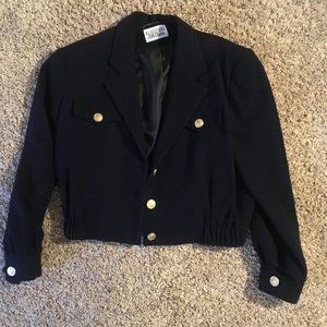 Bill Blass Sport Navy Wool Jacket